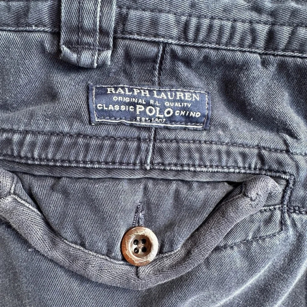 Vintage Polo Ralph Lauren Cargo Shorts Mens 38 Navy Military 9.5